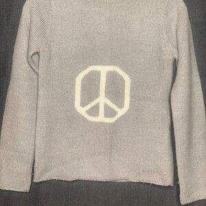 Katayone Adeli Vintage Wool Peace Sign Sweater